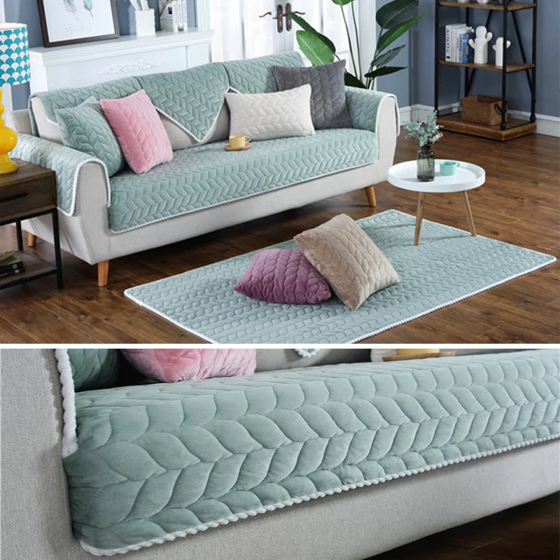 21 color Waterproof Solid Color Sofa Cover Washable Removable Towel Armrest Couch Covers Slipcovers Dog Pets 1/2/3 Seat | Дом и сад