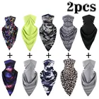 2 шт. тонкий дышащий мягкий шарф для шеи, повязка на лицо, велосипедная Лыжная трубка, головной щит, повязка для головы Защита от солнца для мужчин и женщин