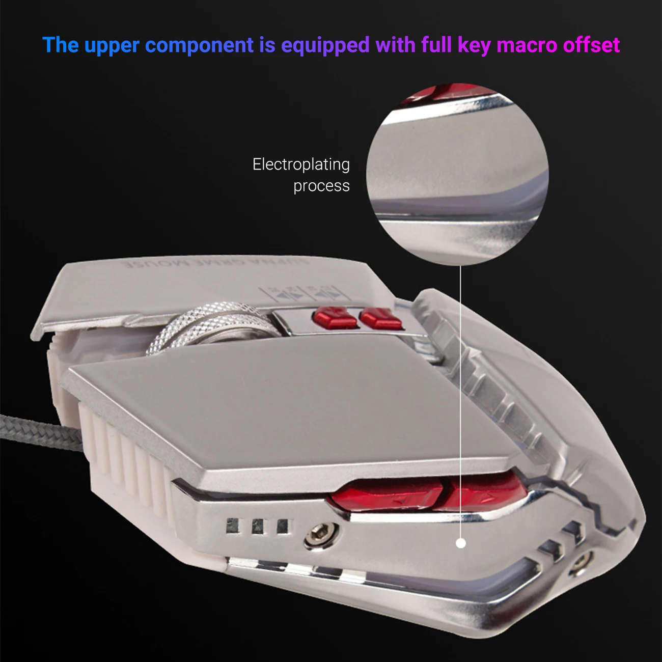 

RGB Gaming Wired Mouse Ergonomic Gamer Laptop PC MouseMice with 7 Programmable Buttons for Windows Vista Linux Laptop