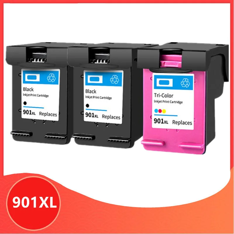 Картридж для принтера hp 901 xl hp901 Officejet 4500 J4500 J4540 J4550 J4580 J4680 3 шт.|Детали принтера| |