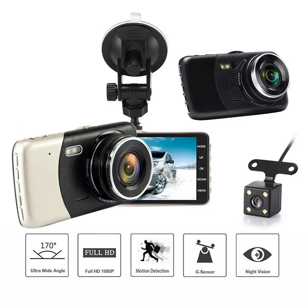 Автомобильный видеорегистратор Камера C Модель 4 дюйма IPS HD 1080P вождение