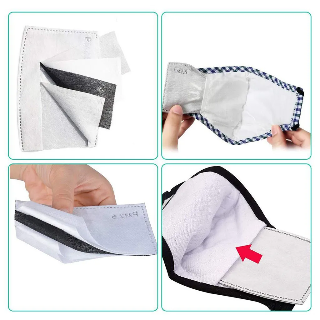 

2021 NEW adult 4 PC Reusable Mask,Dust Mask PM2.5 Windproof Foggy Haze Pollution Respirator Outdoor Cycling Riding Facemask