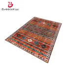 Ковер Bubble Kiss в турецком этническом стиле, для гостиной, с оранжевыми полосками, для спальни, домашняя зона, декоративный коврик на заказ
