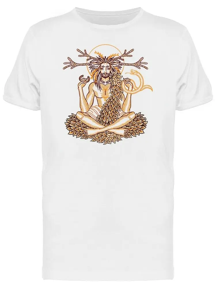 Wicca God Cernunnos и мужская футболка со змеиным рисунком Винтажная Футболка | Мужская