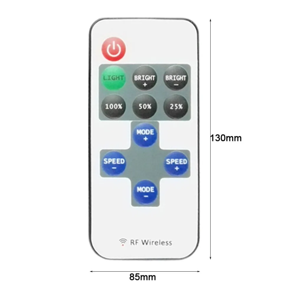 ICOCO DC5V-DC 24 в 11 ключей RF беспроводной пульт дистанционного управления светодиодный мини Диммер контроллер для одного цвета светильник