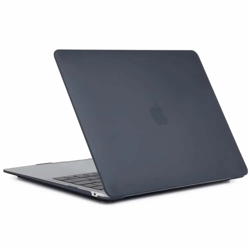 Ноутбук чехол для ноутбука MacBook Air Pro retina, возрастом 11, 12, 13, 15 Mac Book Pro 15,4 13,3 дюймов Сенсорная панель A1706 A1989 A2159 A1707 A1990 - Цвет: Matte Black