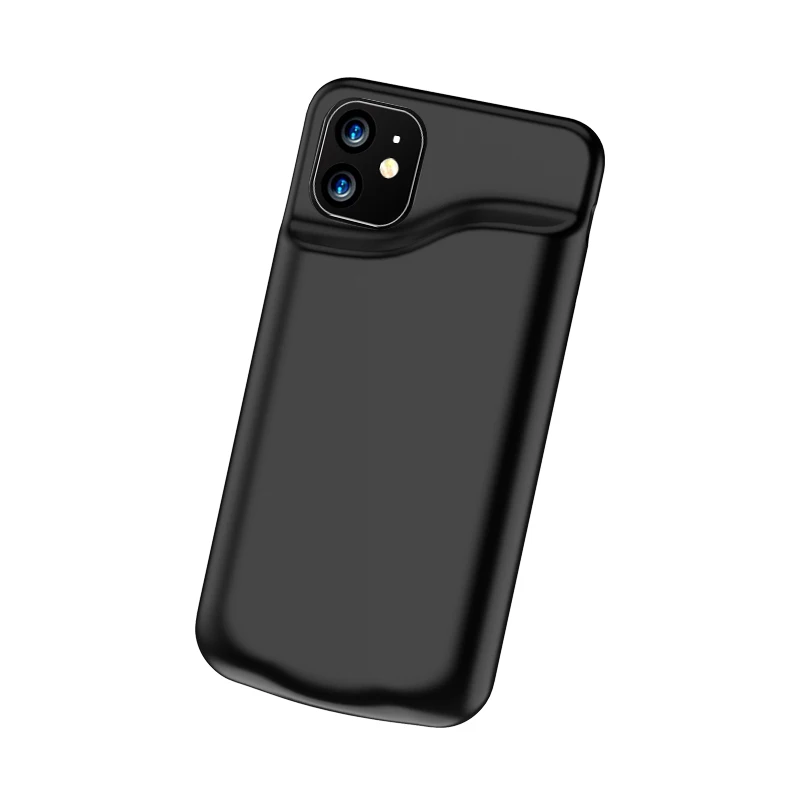 Тонкий жидкий Силиконовый противоударный чехол для батареи iPhone 11 Pro Max power Bank с