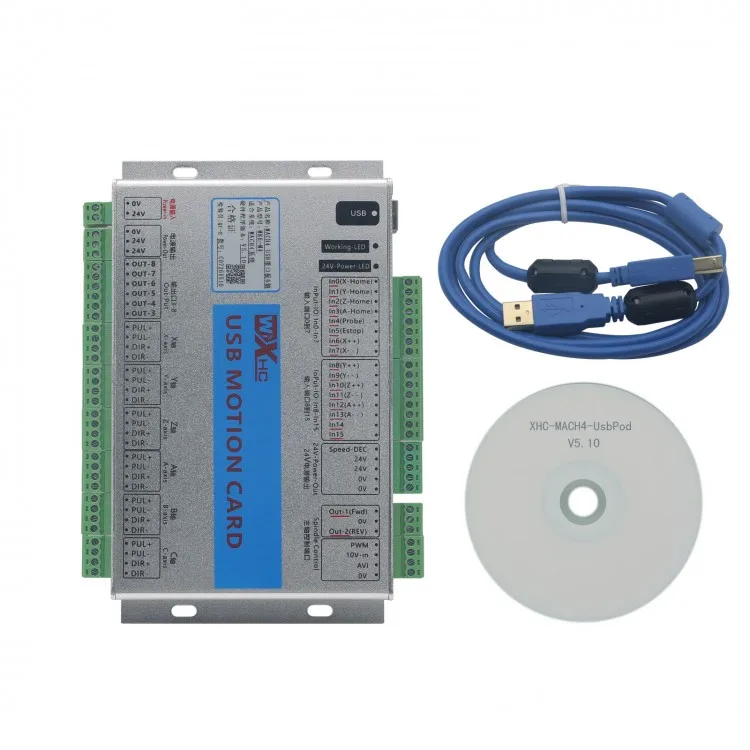 USB 2MHz Mach4 CNC 3Axis 4 Axis 6Axis Motion Control Card Breakout Board for Machine Centre | Инструменты