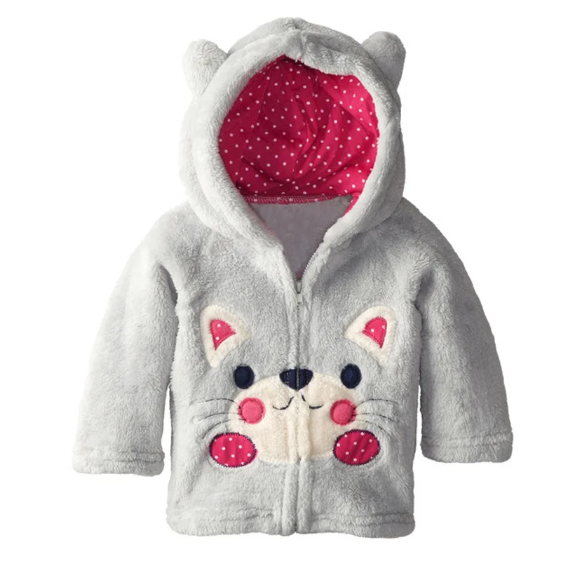 Пальто для мальчиков Классическая Осенняя флисовая Детская куртка с милым