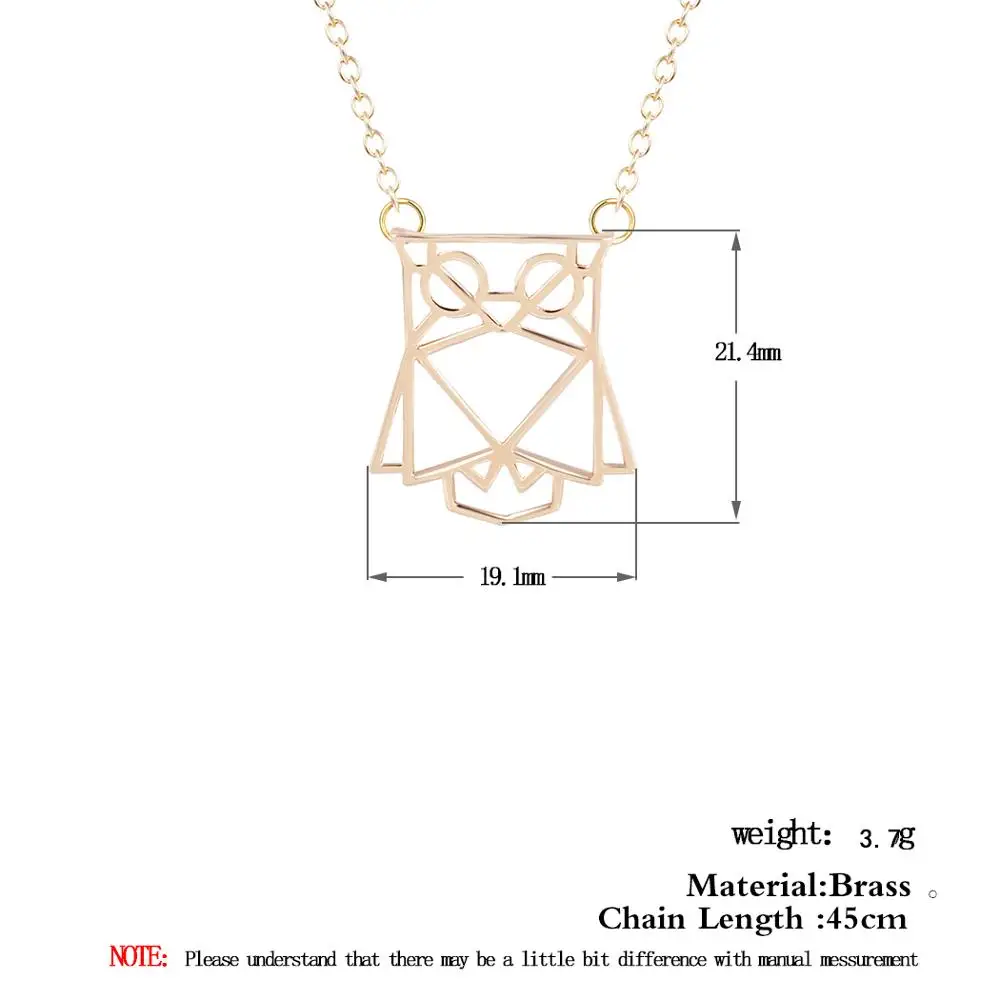 Очаровательная милая ночная сова QIAMNI цепочка с животными чокеры ожерелье