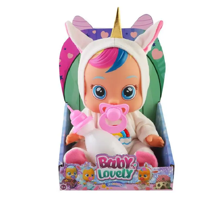 Новая виниловая кукла-плач кавайная Интерактивная кукла-сюрприз издаст звук и
