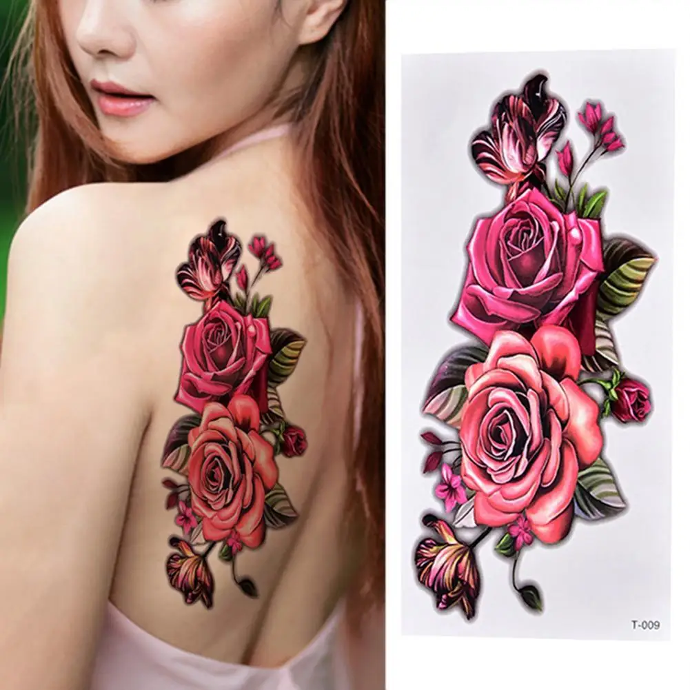 

Татуировка на тело, Очаровательная водостойкая Удобная Цветочная Временная тату-наклейка для девочек