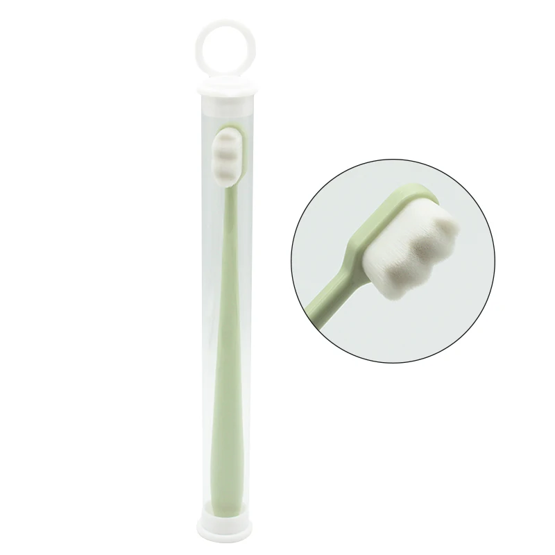 

Nano-fiber toothbrush, ultra-fine soft bristles, environmentally friendly toothbrush with box portable oral hygiene care soft