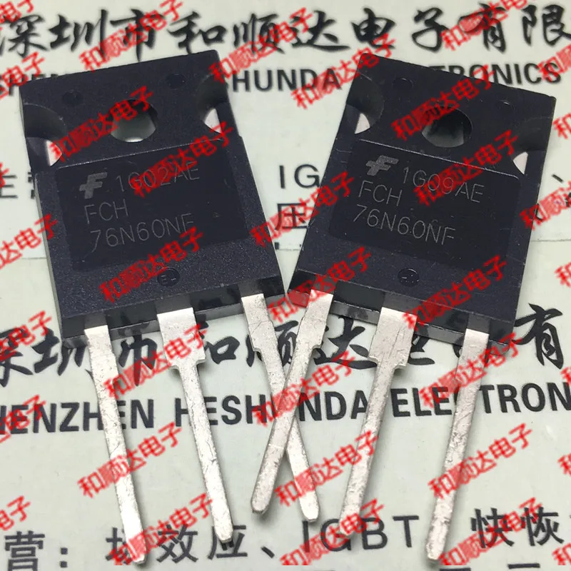 10 шт. FCH76N60NF MOS TO-247 600V 76A