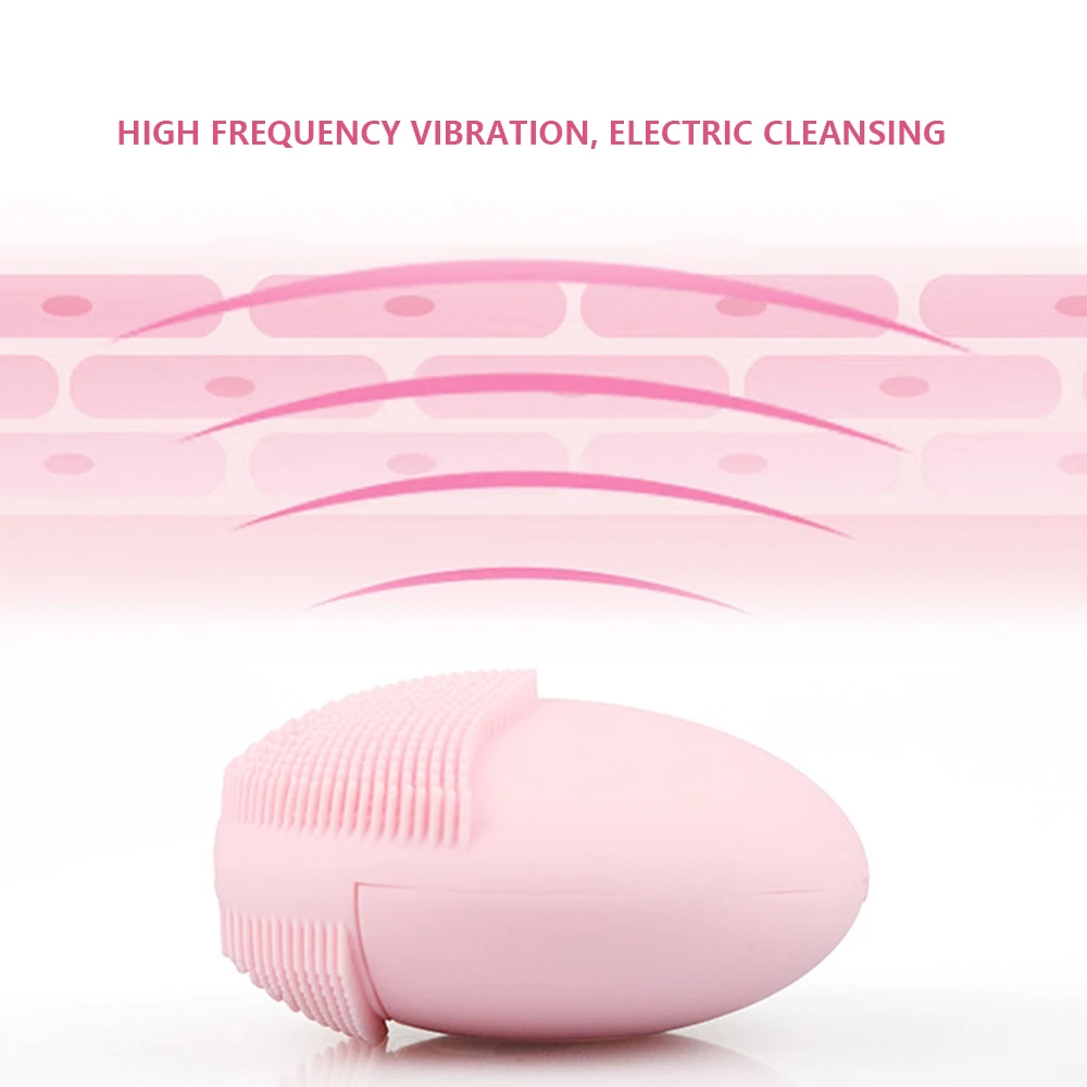 Ultrasonic Electricface Cleansing Brush Face Washing Vibration Skin Remover Pore Cleaner Massage Filling Water USB Charger | Красота и