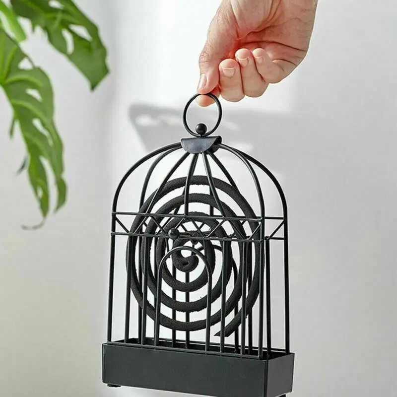 

Hot Retro Iron Insect Mosquito Coil Holder Innovative Home Incense Sandalwood Mosquito Repellent Coil Holder
