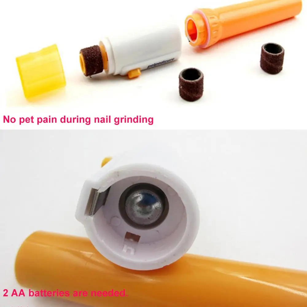 Для домашних животных Электрический Фрезер для ногтей щетка чистки Портативный