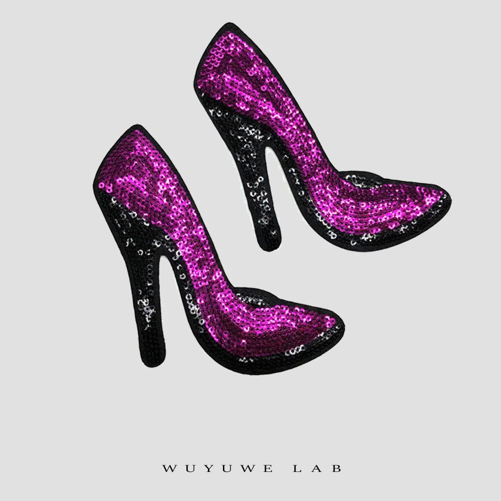 2 пары красные блестки аппликация для обуви | Дом и сад