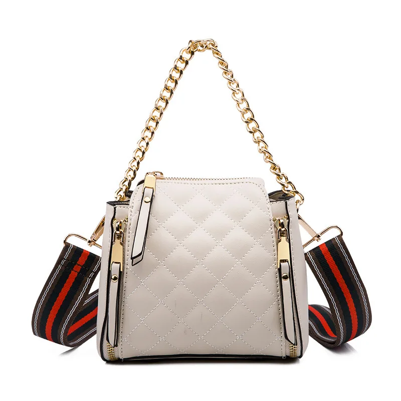 Сумка на плечо с вышивкой женские дорожные сумки кожаная стеганая сумка из