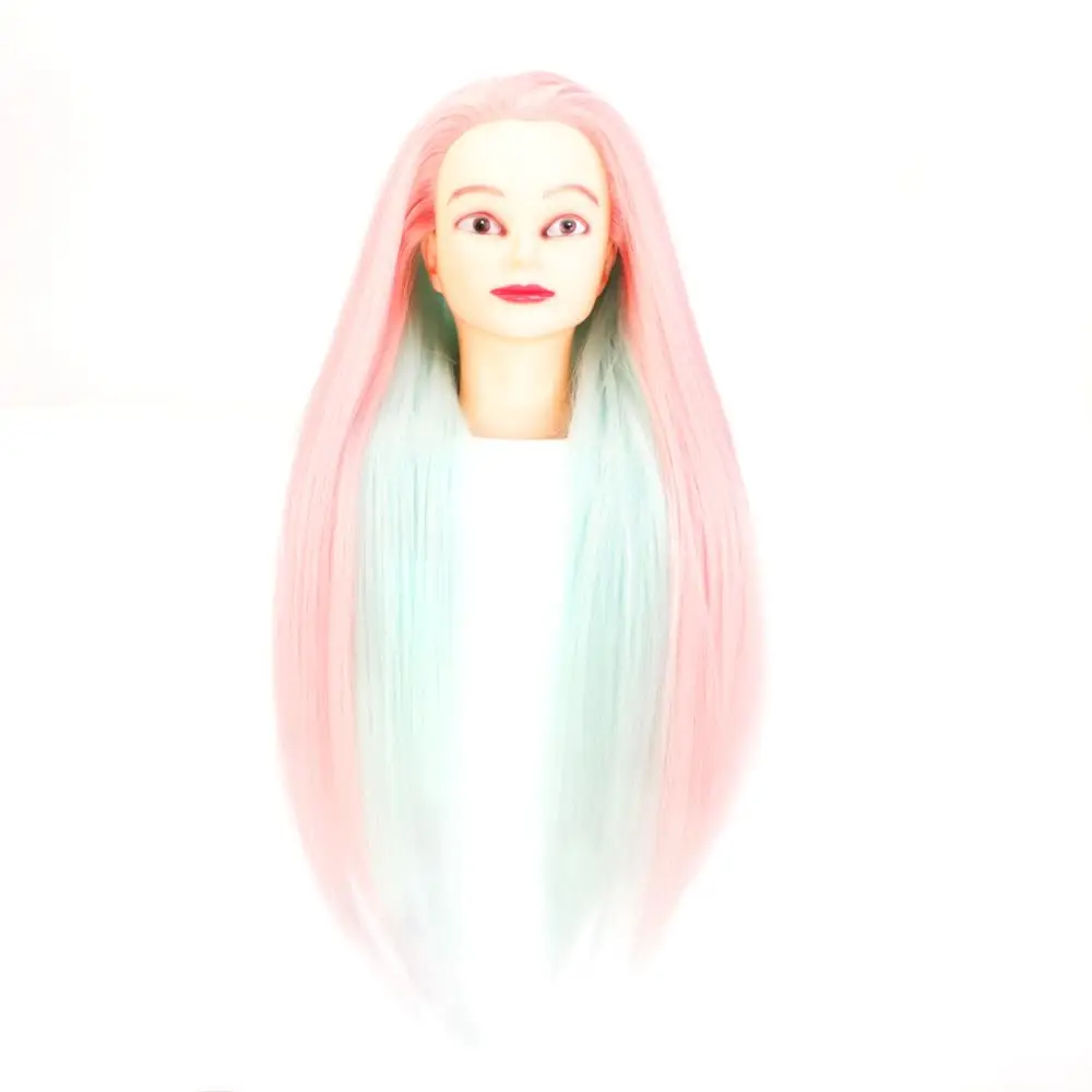 28'颼% синтетические волокна волос тренировочные головки с длинными густыми