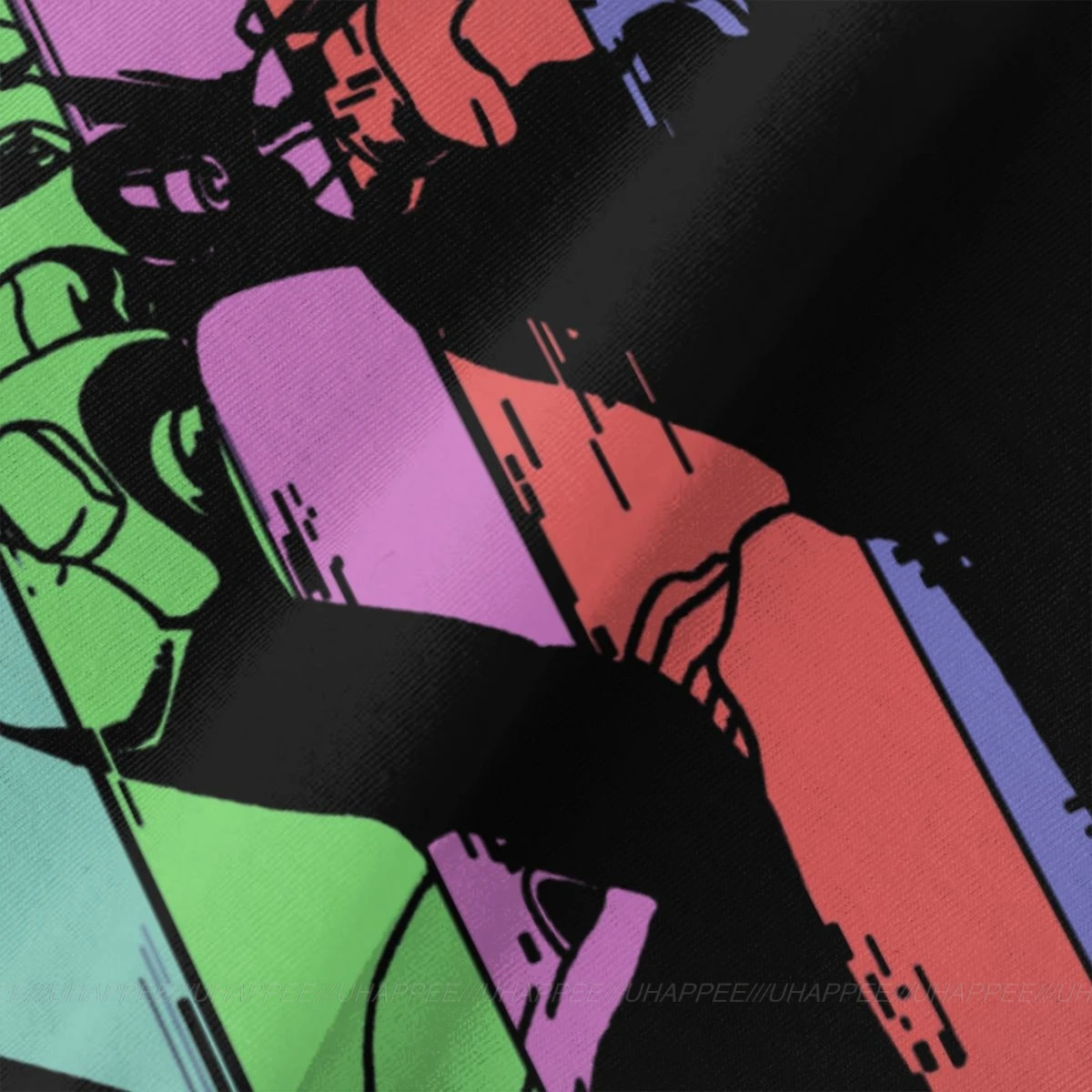 1980s FLCL футболка Футболки с короткими рукавами круглым вырезом Хлопковые мужские