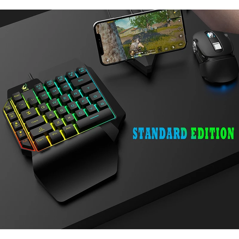Bluetooth игровая клавиатура мышь комбо-конвертер для Android/IOS PUBG мобильная игра 3 в 1
