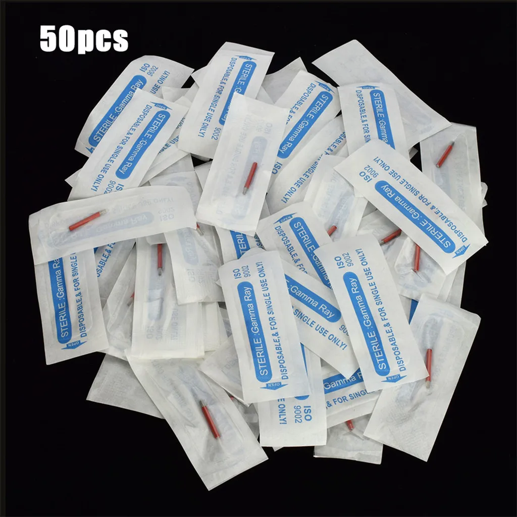 

50pcs 21R Sterile Permanent Makeup Eyebrow Microblading Blade Tattoo Needles