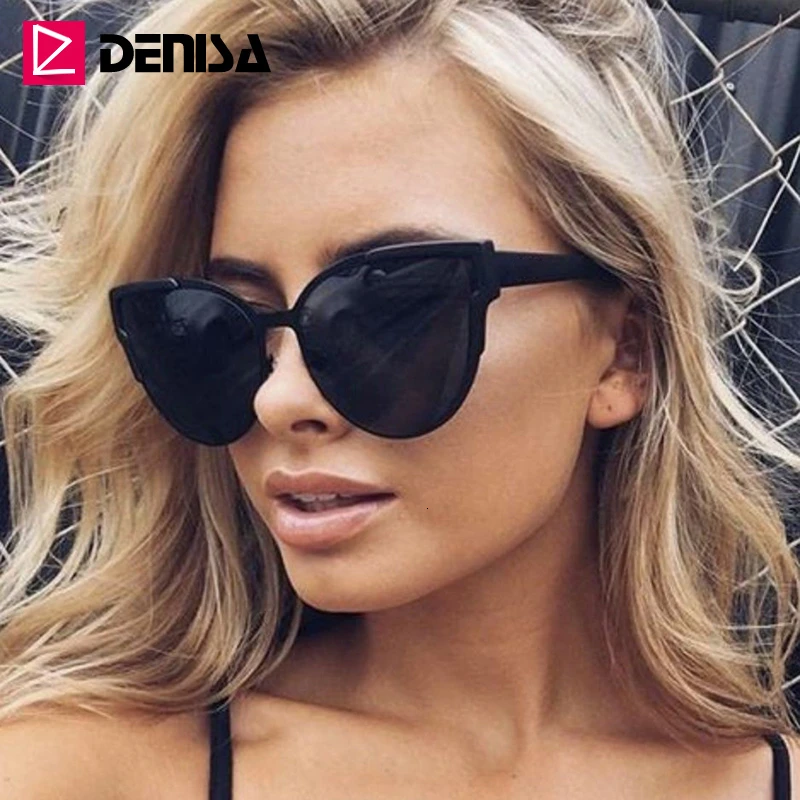 Солнцезащитные очки DENISA G9018 женские винтажные Роскошные брендовые зеркальные