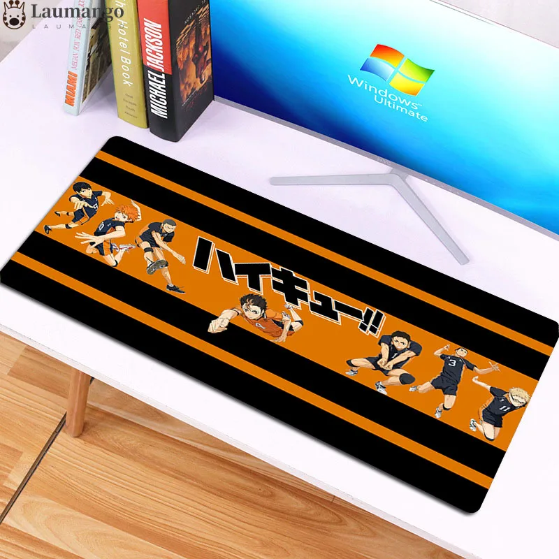 

haikyuu picture Gaming Mouse Pad Keyboard Mat Anti-Slip Rubber Base WaterProof Large Keyboard Pad for Laptop mouse gamer
