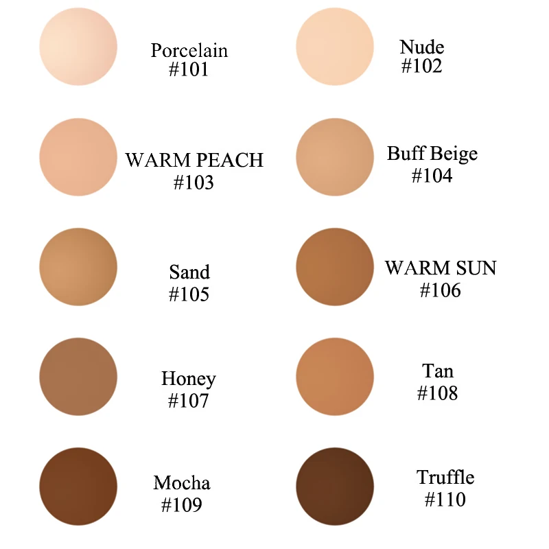 PHOERA 10 Colors Foundation Makeup Liquid Matte Moisturizer Face Base High Coverage Brighten Concealer Cream TXTB1 | Красота и