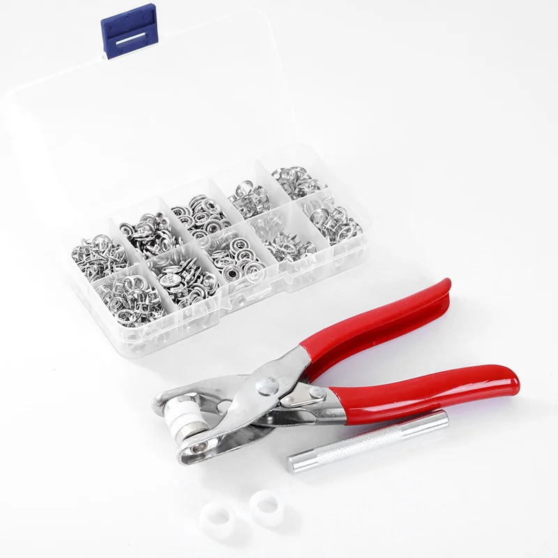 

Pliers Tool For Skin Care 9.5mm Metal Prong Snap Buttons 100 sets Clamps Press Rivets Poppers Children's Sliders Buckle
