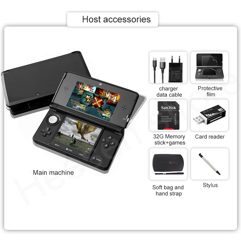 Original 3DS 3DSXL 3DSLL Game Console handheld game console free games for Nintendo | Электроника