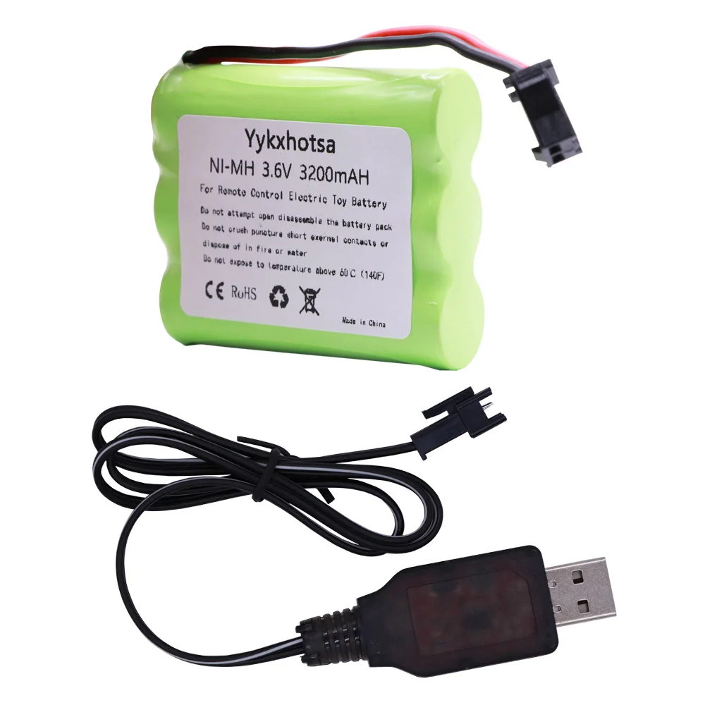 NiMH аккумулятор с USB зарядным устройством 3 6 В 3200 мА · ч|Детали и аксессуары| |
