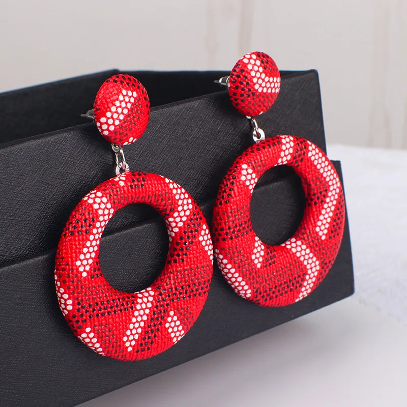 Богемные геометрические круглые Висячие серьги для женщин 2019 эффектные модные