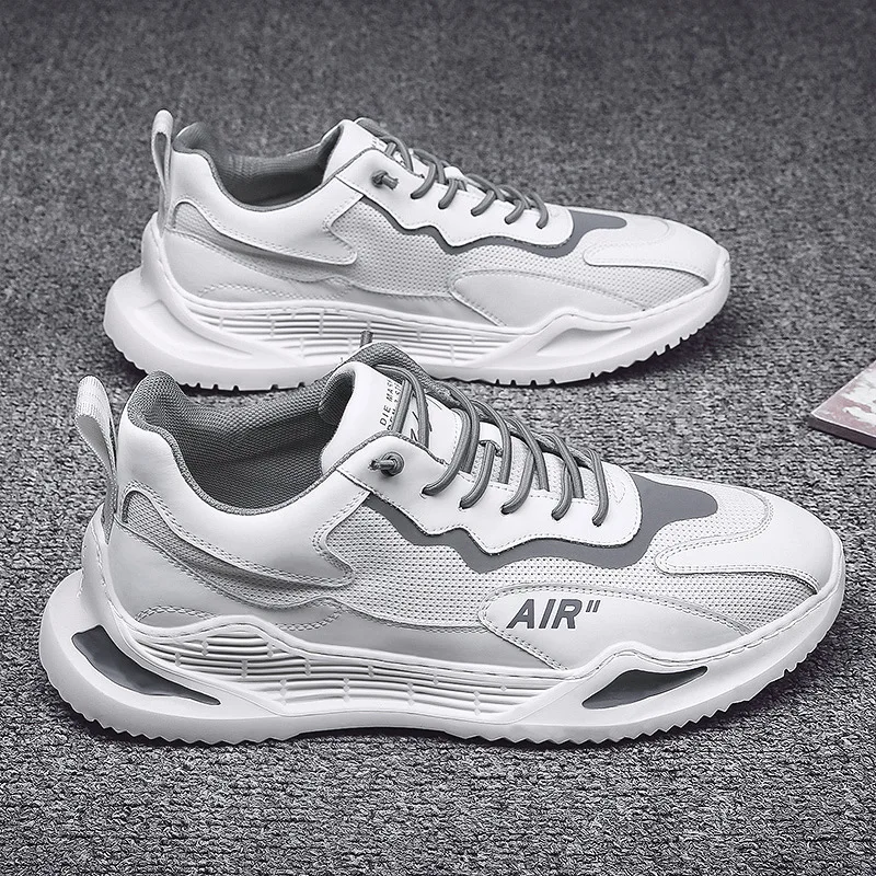 

2021 New Summer Breathable White Men's Shoes Korean Version Of The Trend Of All-Match Leisure Sneakers Mesh Running Shoes