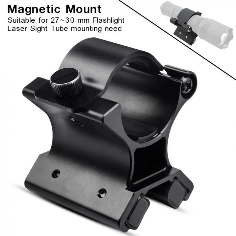 

MX02 Flashlight Magnetic Mounting Bracket with Dual Magnets for 27-30mm Flashlight Dim Range Assembly Flashlight