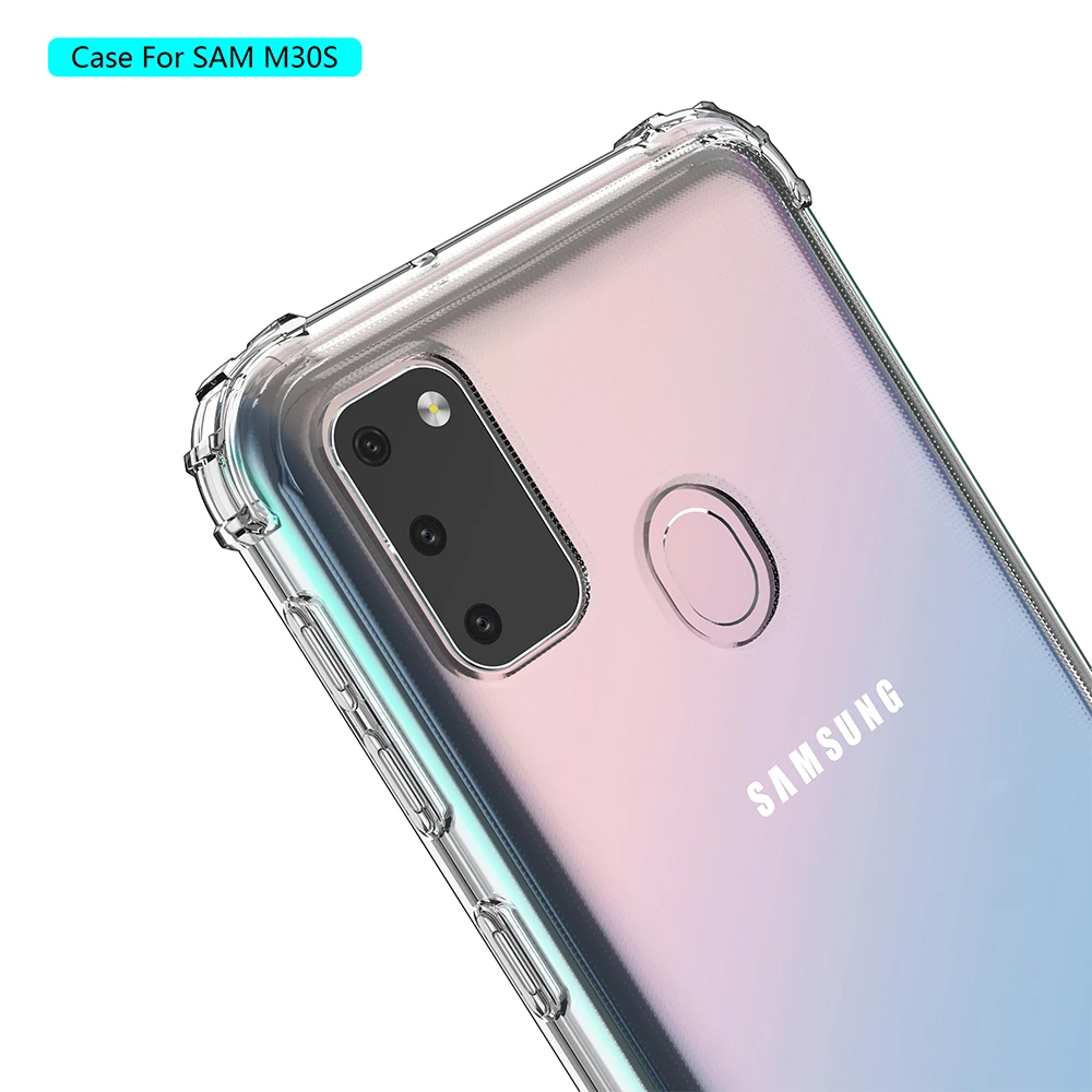 Силиконовый прозрачный чехол из ТПУ для Samsung Galaxy M30S M10 M20 M30 G530 G885 G970 ультратонкий