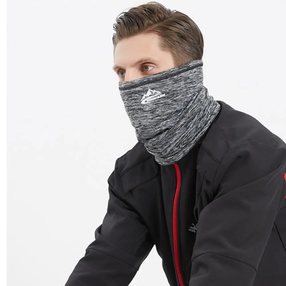 Осенне-зимний теплый мотоциклетный чехол на половину лица эластичный бархатный