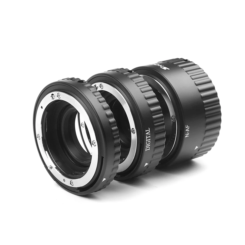 Снимать с ручной фокусировкой Аф макро ExtensioTube Набор для Nikon D3200 D3300 D5200 D7100 D5300 D7200 D7000 D3100 D90 D5100 D5500 DSLR Камера