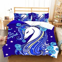 bed comforter unicorn bedding set cartoon bed clothes for kid home textiles with pillowcase king queen single double size