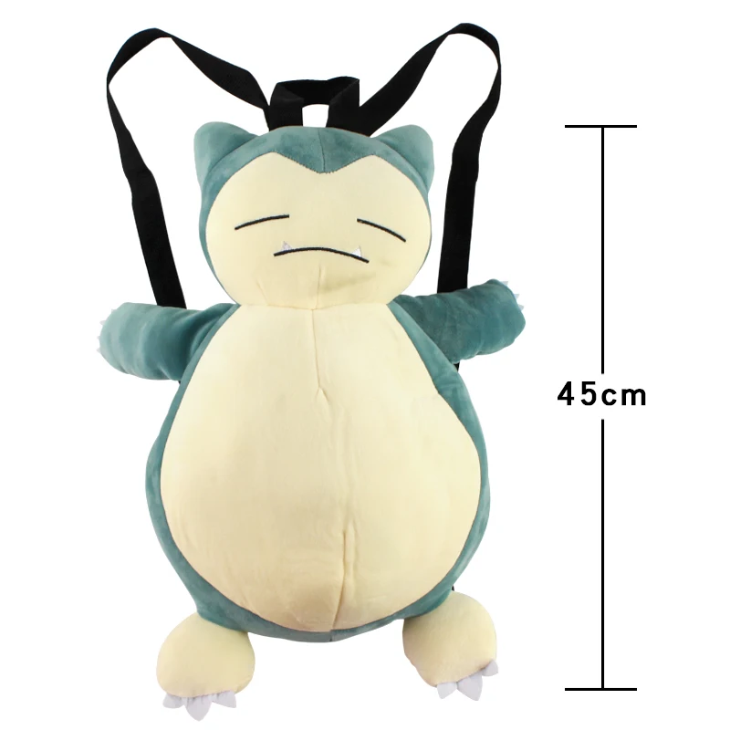 

pokemon Snorlax Kawaii Shoulders Plush backpack bag Plush toys Doll Cartoon Small stuffed animals doll child birthday present