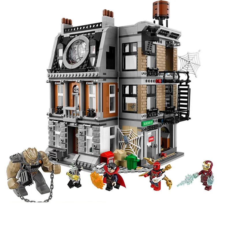 Мстители 4 завершающей Ultimate Quinjet указан Legoings 76107 76108 76123 76125 76126 76131 10840 строительные