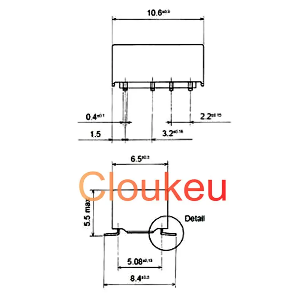Реле UD2-3NU 4.5NU 5NU 12NU DC3V 4 5 V 5V 12V 1A 8pin |