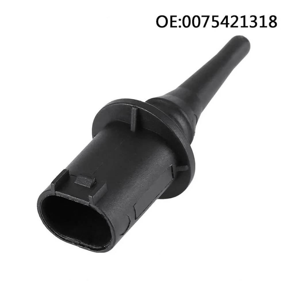 

1PC Car Accessories 2 Pin Fit For Mercedes-Benz 0075421318 Air Ambient Temperature Sensor Black Replacement Parts Durable