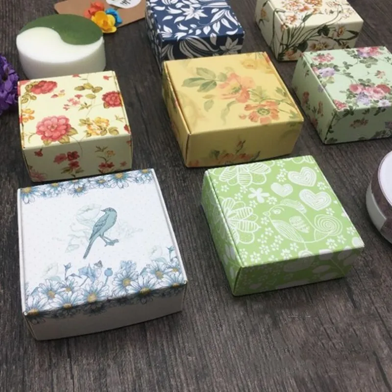 Точечный цвет 10 шт. белая карточка самолета коробка коричневый сахар воздушная