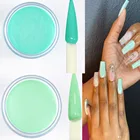 1 унции 2021 Летние Красочные акриловые Порошковые украшения окунаниярезьба зеленыйрозовый для ногтей УФ гель Дизайн Кристалл Маникюр 2в1 @ H54