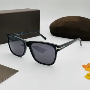 2021 модные роскошные брендовые поляризованные солнцезащитные очки мужские Tom солнцезащитные очки для женщин, для вождения, солнцезащитные очки с квадратными линзами с TF698 с Оригинальный чехол