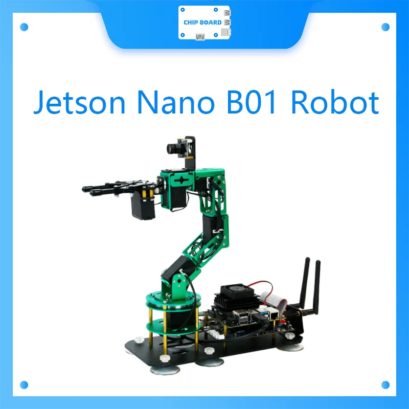 

Jetson Nano 4GB B01 Robot contains 6 HQ servos and HD camera 2 in 1 kit compatible with Raspberry Pi Arduinos Micro:bit