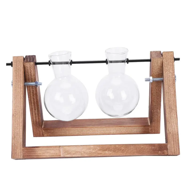 Деревянный современный стиль стекло Настольный завод Бонсай цветок Свадебная