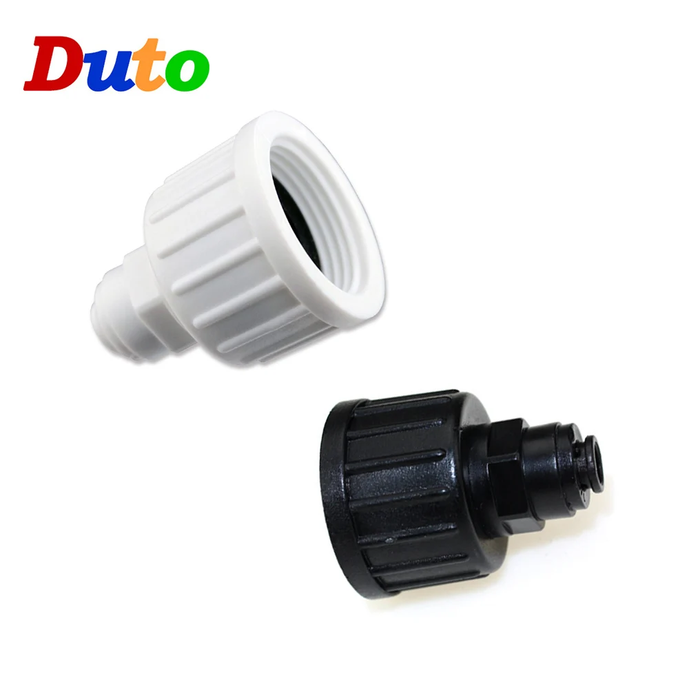 

Reverse Osmosis Quick Coupling 3/4 inch screw thread TO 1/4 inch OD Hose Connection Straight RO Water Plastic Pipe Fitting